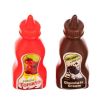 ketchup y salsa de chocolate