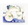 Set de Vajilla de Bamboo oso menta Kikkaboo