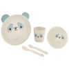 Set de Vajilla de Bamboo panda azul Kikkaboo