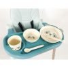 Set de Vajilla de Bamboo panda azul Kikkaboo