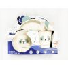 Set de Vajilla de Bamboo panda azul Kikkaboo