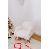 Silla Mecedora para Niños , Osito , color blanco y natural