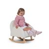 Silla Mecedora para Niños , Osito , color blanco y natural