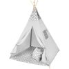 Tipi Tienda Infantil Grande De Juego para Jardin O Interior De Madera Y Lona Nubes Grises - imagen 19