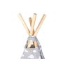 Tipi Tienda Infantil Grande De Juego para Jardin O Interior De Madera Y Lona, color Gris - imagen 13