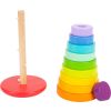 Juego de Torre de apilar y encajar Arcoíris - imagen 19
