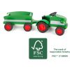Tractor de madera Verde - Woodfriends