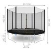 Cama elástica Trampolín para Jardín con Red exterior y 4 patas , 305 cm - imagen 19