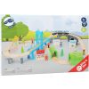 Tren de madera XL con puente colgante 
