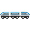 Tren de madera XL con puente colgante 