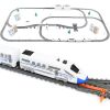 Tren eléctrico con via de 9 metros de longitud