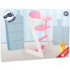 Trona de madera para Muñecas Rosa y Blanca