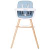 Trona de madera Woody azul Kikkaboo