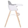 Trona de madera Woody gris Kikkaboo