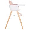 Trona de madera Woody rosa Kikkaboo