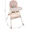 Trona para Bebés Rosa , 3 en 1 , se convierte en Silla