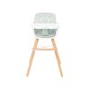 Trona de madera Woody menta Kikkaboo