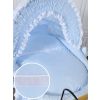 Capota azul ajustable con estructura metálica