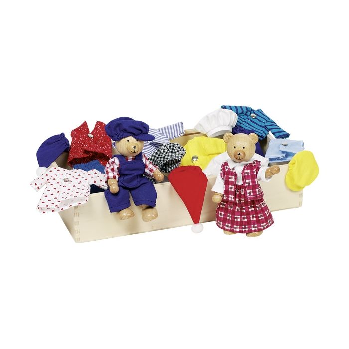caja con ropa de los osos Benna y Bennoh, de Goki
