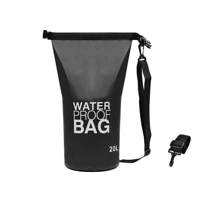 Bolsa Impermeable Negra 30 Litros, Ideal Kayak, Paddle Surf, Camping ...