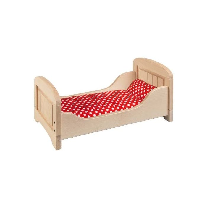 Cama para muñecas en madera Natural , Goki