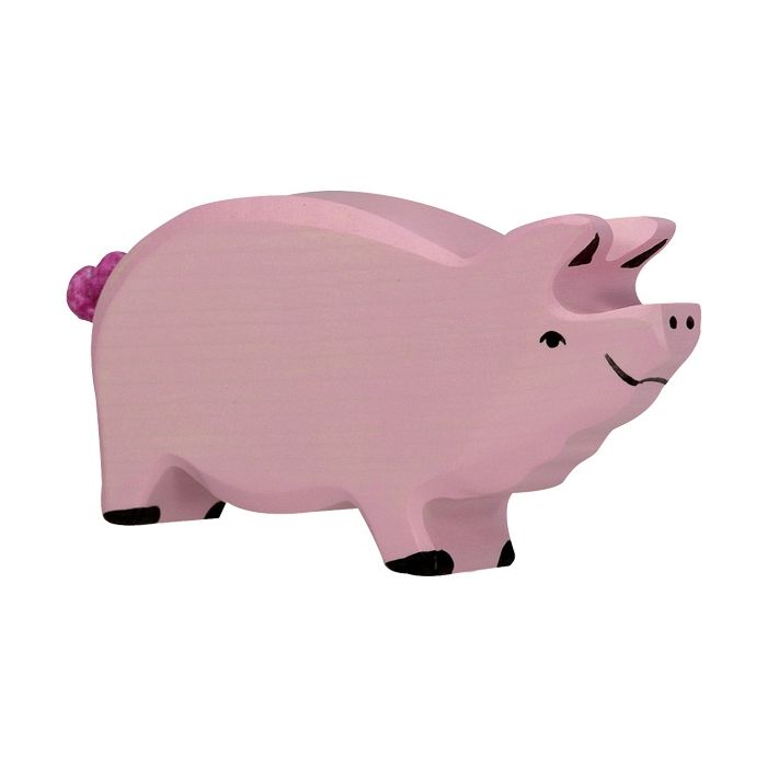 Figura de madera Cerdito Holztiger - imagen 2