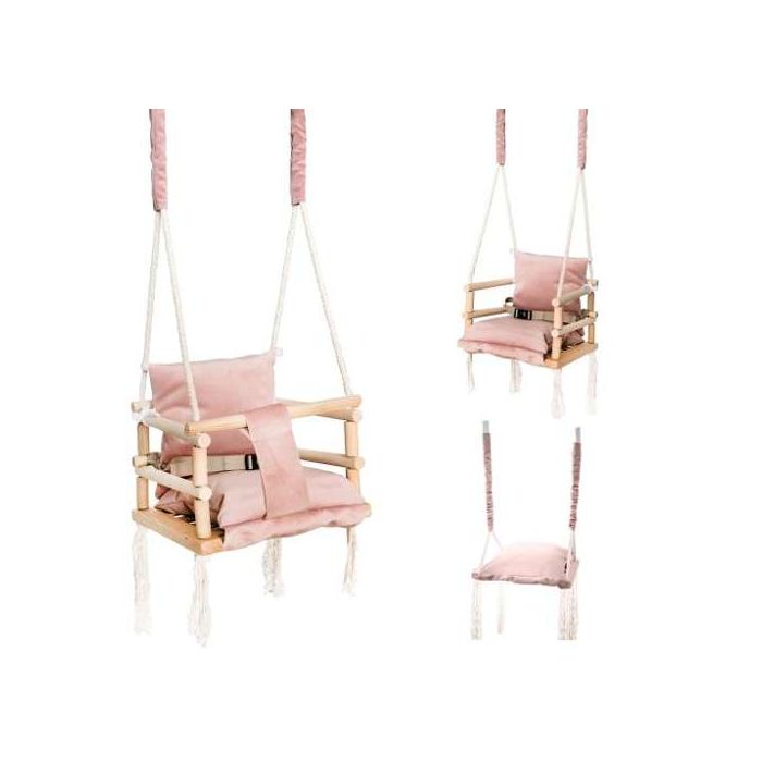 Columpio Infantil Rosa 3 en 1
