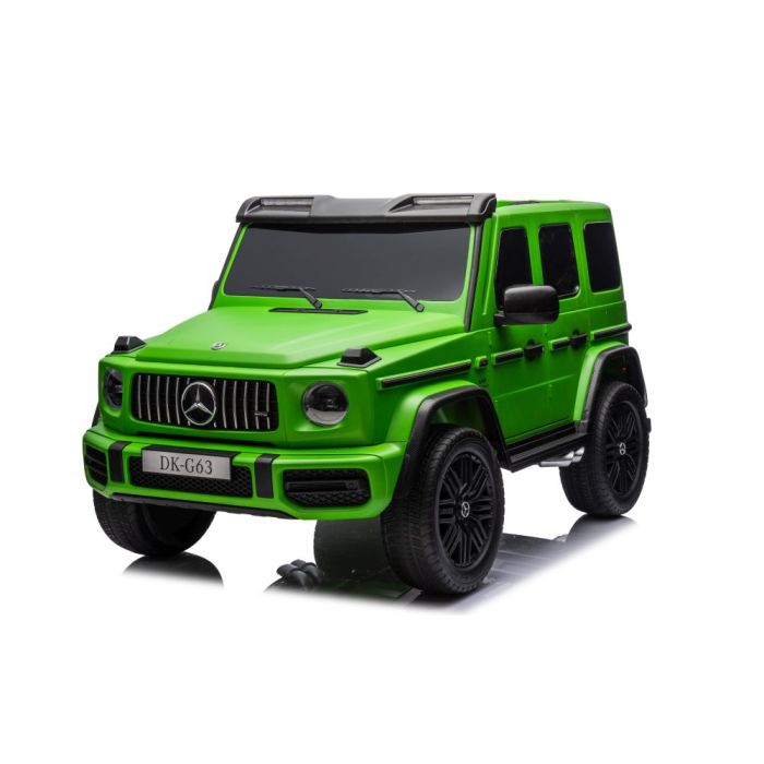 Mercedes G63 XXL Lean Cars verde, detalle asiento eco-cuero y cinturones