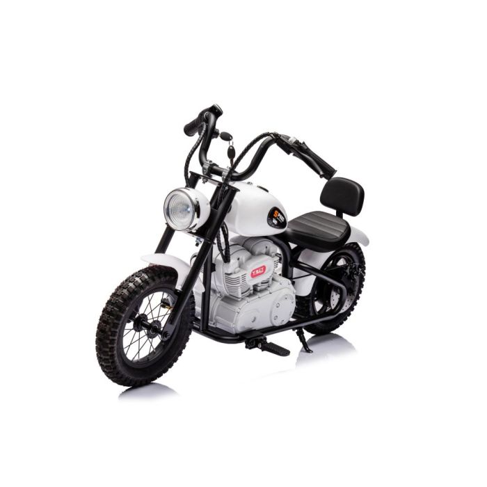 Moto Eléctrica para Niños A9902 en Color Blanco - Motor de 350W y Batería de 36V