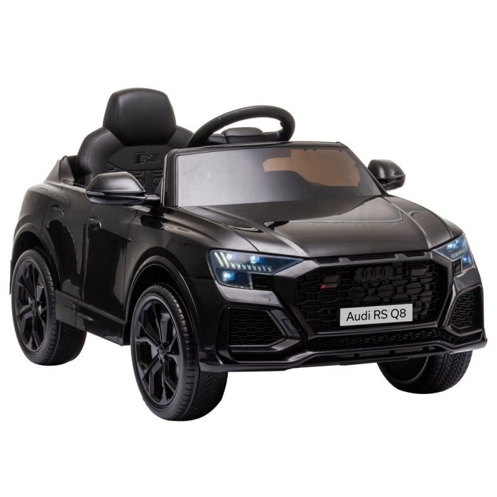 Coche Eléctrico Infantil Audi RS Q8 Negro con Control Remoto y Asiento de Ecocuero - imagen 2