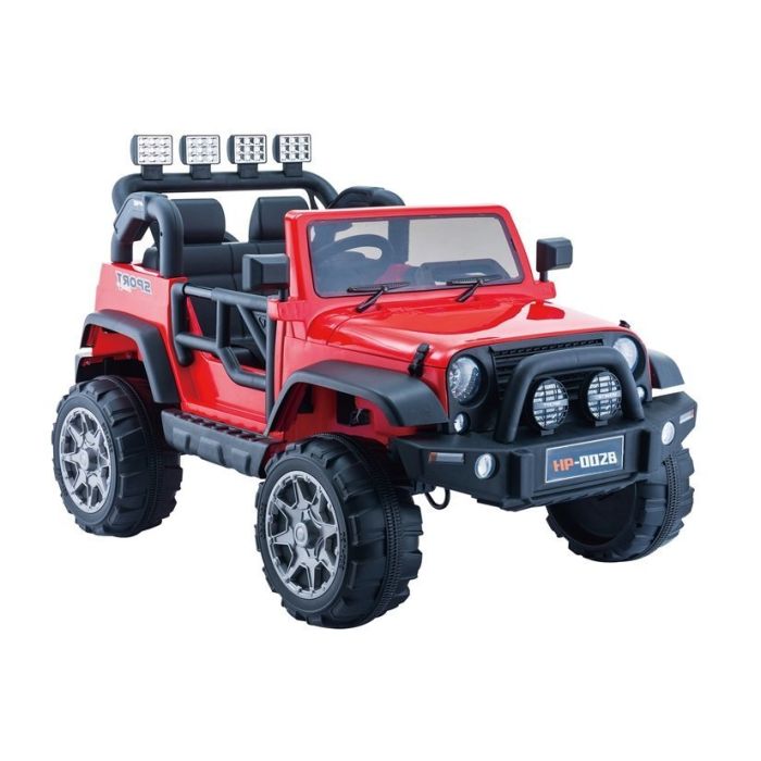 Coche Eléctrico Infantil Jeep HP012 Rojo con Control Remoto y Asiento de Eco-Cuero - imagen 2