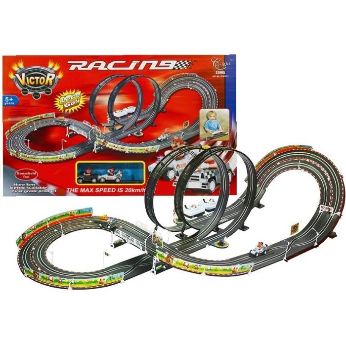 Pista de Carreras Mario con 2 Coches - 452 cm
