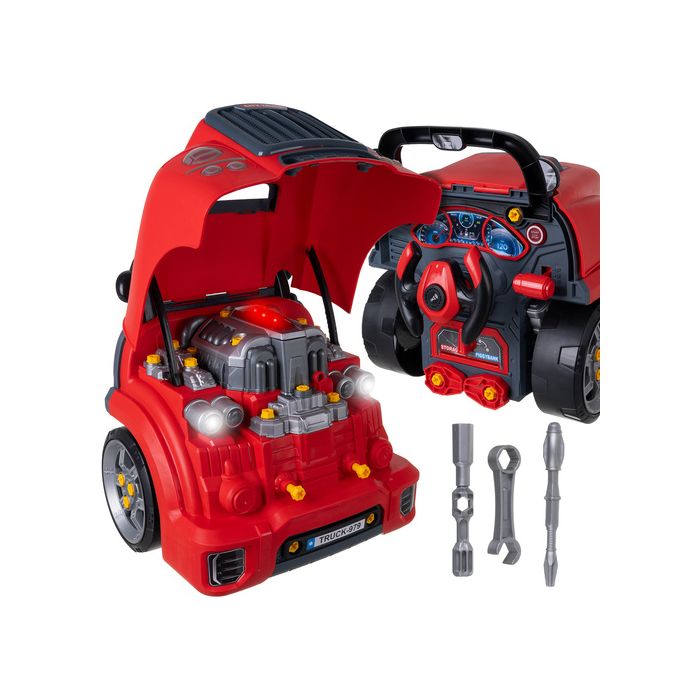 Taller Mecánico Infantil Iso Trade – Coche con Motor Desmontable, Herramientas y Efectos Realistas