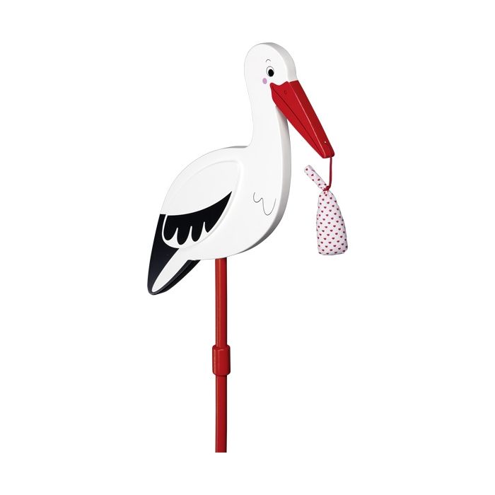 Figura Cigüeña con fular portabebés, XL