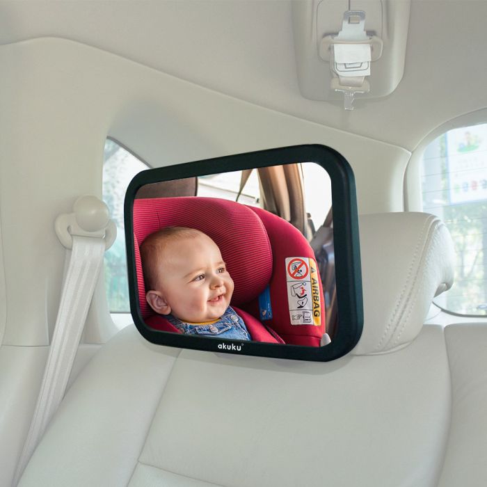 Espejo Retrovisor para Coche Akuku con Visión de 360° – Observa a tu Bebé de Forma Segura