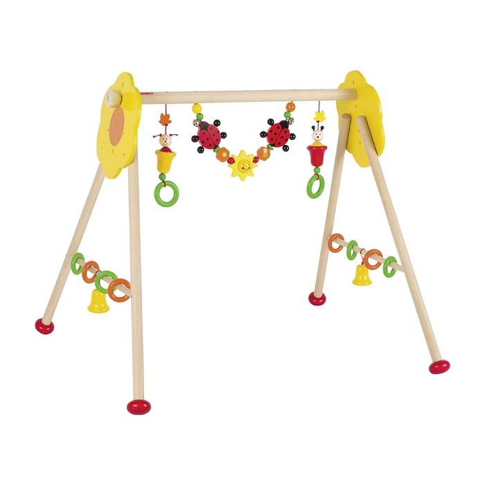 Gimnasio de madera para bebés Flores e insectos Heimess - imagen 2