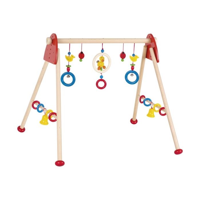 Gimnasio de madera para bebés Patitos . Heimess