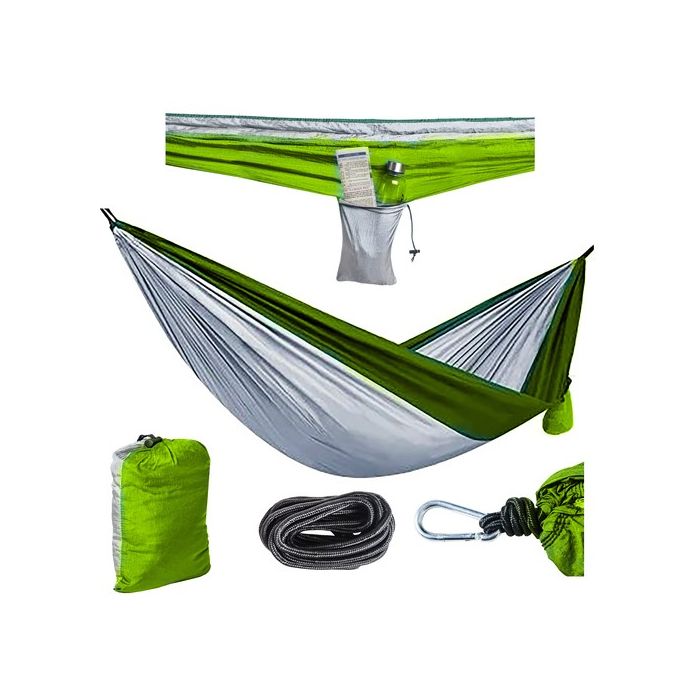 Hamaca ultraligera para camping, viaje, playa, jardín, 260 x 140 cm - imagen 2