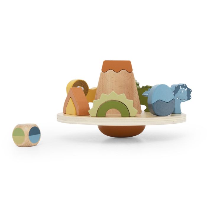 Juego de equilibrio de madera Trixie con diseño de dinosaurios