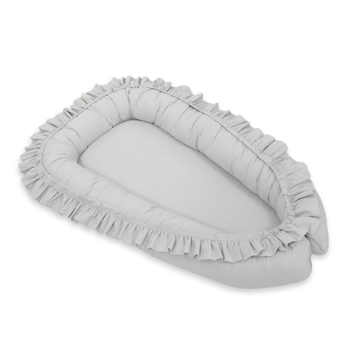 Baby Nest Premium Cocoon For Infants With A Ruffle My Sweet Baby- Grey