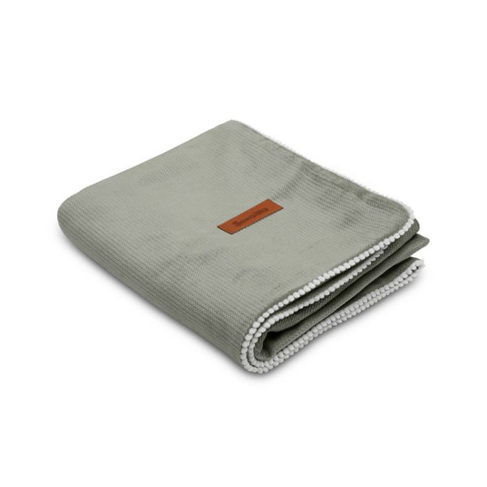 Manta de terciopelo gris 75x100 de Sensillo para bebé