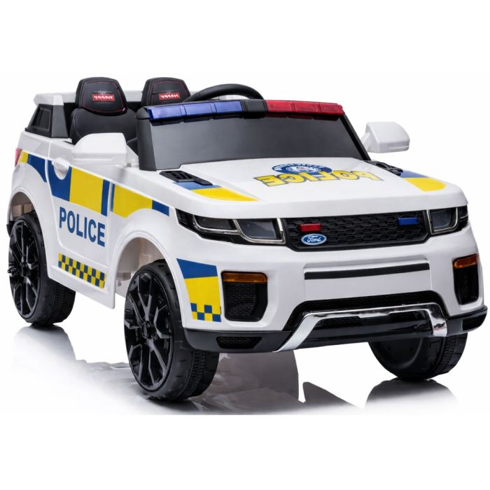 Coche eléctrico de policía BBH-021 blanco