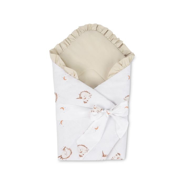 Manta envoltura para bebé Unicornio Beige de Sensillo con bonito diseño