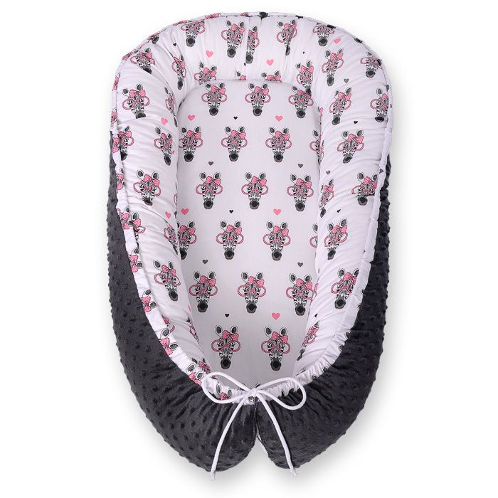Cocoon Doble Cara Premium My Sweet Baby para Bebés - Rosa Cebra