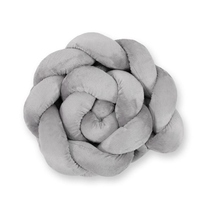Protector de Cuna Knot Bumper Minky My Sweet Baby 180cm Gris