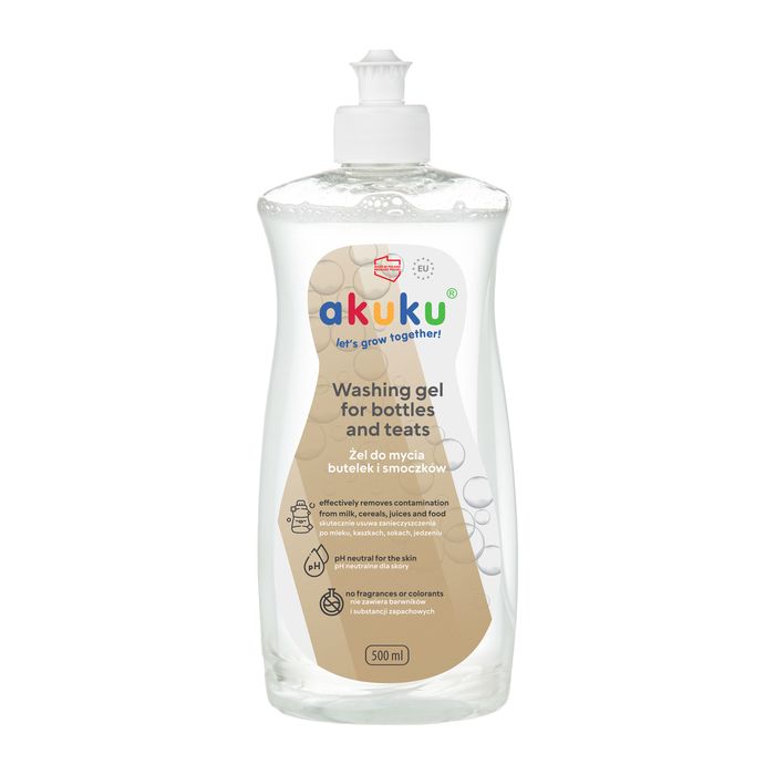 Gel Limpiador de Biberones y Chupetes Akuku - 500 ml
