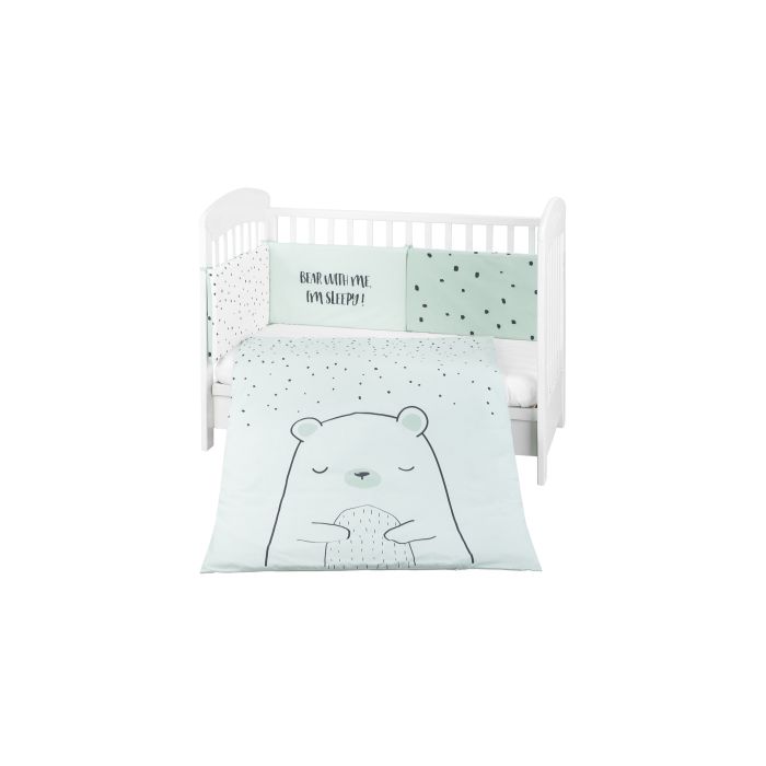 Juego de cama 2 piezas Kikkaboo Bear with me Menta