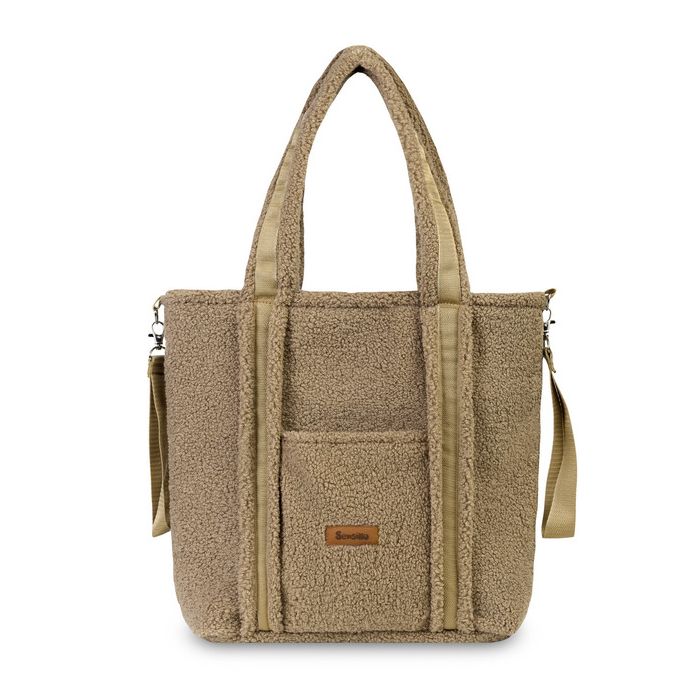 Bolso Clásico Bouclé Beige de Sensillo con diseño atractivo.