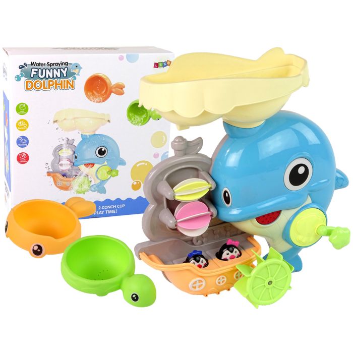 Juguete de baño delfín con cascada