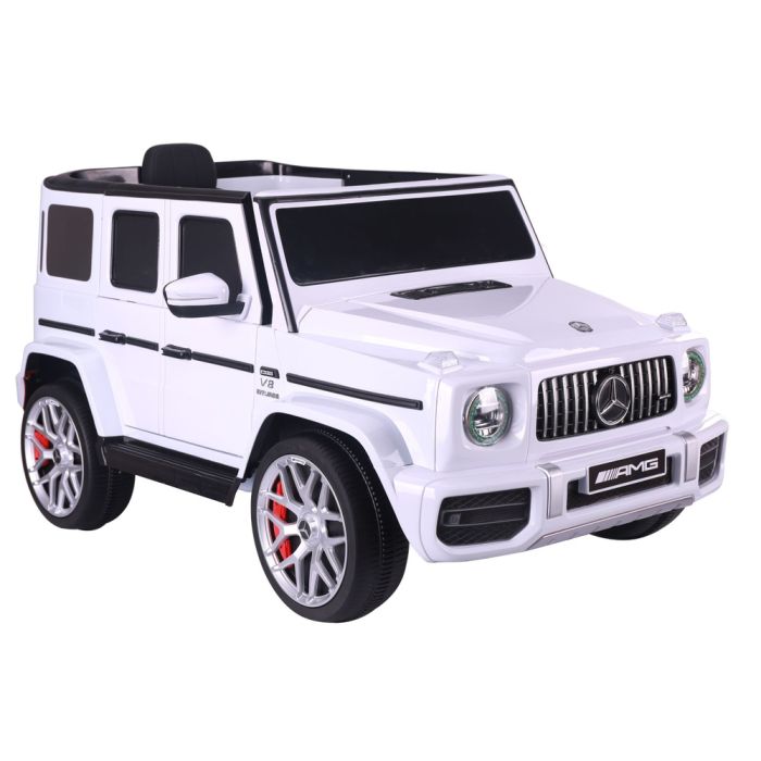 Coche de batería Mercedes G63 blanco S306-1